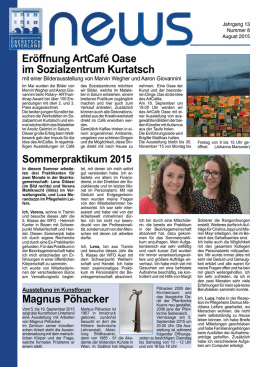 Infoblatt News Nr. 8 - August 2015 (PDF 539 KB)