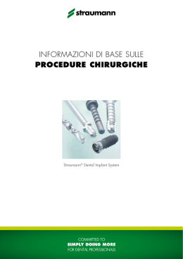 informazioni di base sulle procedure chirurgiche