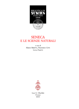 [Unlocked] Seneca e le scienze naturali