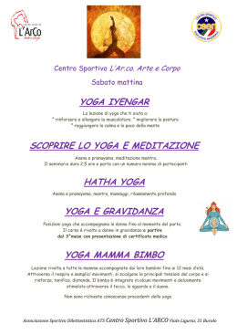 Yoga - Centro Sportivo L`Arco