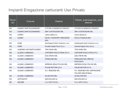Impianti Erogazione carburanti Uso Privato
