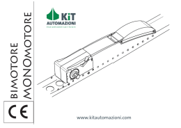 Manuale installazione automazione basculante