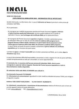 Nota Pervenuta da Inail