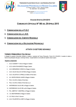 delegazione provinciale di reggio calabria