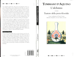 (Pseudo-) Tommaso d`Aquino, Trattato della pietra filosofale