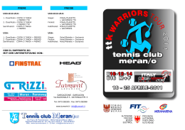 flyer con il regolamento