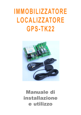 IMMOBILIZZATORE LOCALIZZATORE GPS-TK22