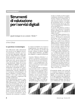 Strumenti di valutazione per i servizi digitali