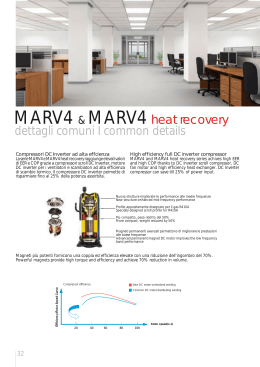 MARV4 & MARV4 heat recovery dettagli comuni I common details