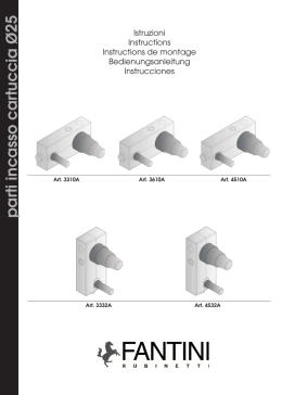 parti incasso cartuccia &Oslash; 25