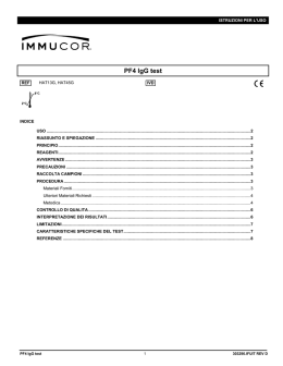 PF4 IgG test - Immucor, Inc.