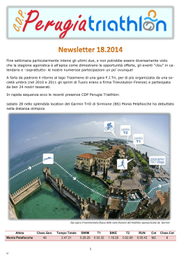 Newsletter CDP Perugia Triathlon 18-2014