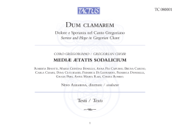 TC.080001 - Gregorian Chant Dum Clamarem