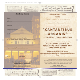 "Cantantibus Organis" music school