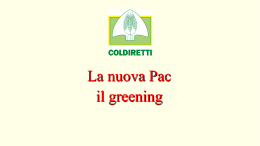 solo greening Benedini Coldiretti