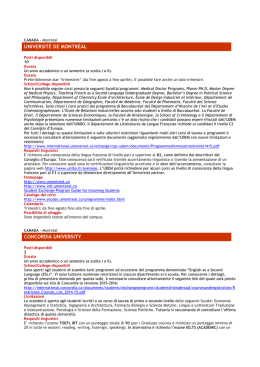Schede informative Canada-USA - Universit&agrave; degli Studi di Bologna