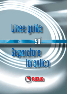 Linne guida separatore idraulico Riello