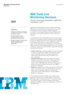 IBM Tivoli Live Monitoring Services