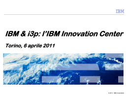 IBM Innovation Center a disposizione delle aziende