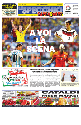 Brasile-Germania, Olanda-Argentina Per i Mondiali