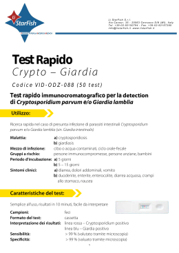 Test Rapido - DIAGNOSTICA / RICERCA, CITOGENETICA