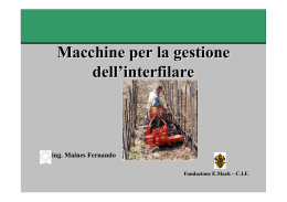 Macchine per la gestione dell`interfilare