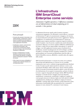 L`infrastruttura IBM SmartCloud Enterprise come servizio