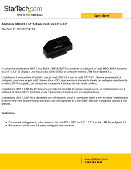Adattatore USB 3.0 a SATA III per dischi da 2,5`` o 3