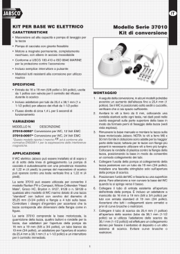 Modello Serie 37010 Kit di conversione