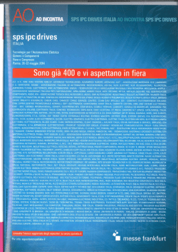 AO Incontra - SPS IPC Drives Italia
