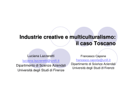 Industrie creative e multiculturalismo