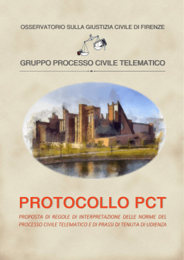 PROTOCOLLO PCT - Osservatorio Giustizia Civile Firenze