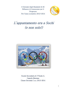 Il Giornale degli Illuministi di 2C - IC 16 Valpantena