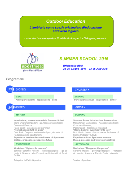 Sportmeet - Summer School 2015