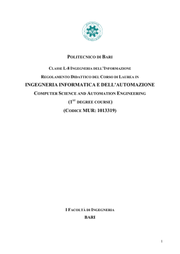 ingegneria informatica e dell`automazione