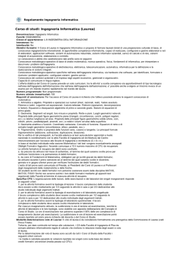 Corso di studi: Ingegneria Informatica (Laurea)