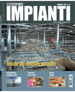 Tenuta dei condotti aeraulici