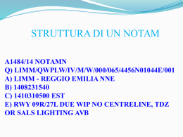 struttura di un notam