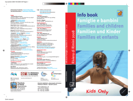 Info book Famiglie e bambini Families and children Familien und