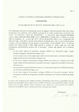 Dichiarazione - Sogin S.p.A.