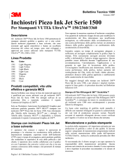 Inchiostri Piezo Ink Jet Serie 1500