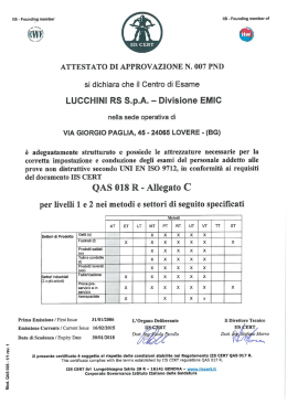 certificato centro esame