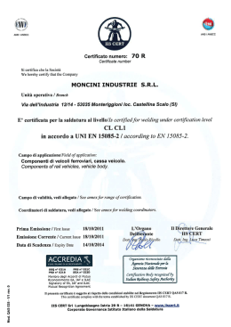 Scarica il certificato in formato pdf