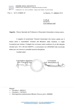 Ordine degli Architetti pianificatori paesaggisti e conservatori della