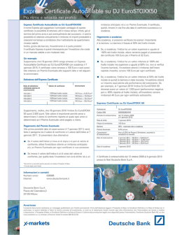 Certificato DB su EuroStoxx50