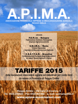 Scarica il tariffario