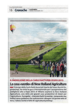 La casa &laquo;verde&raquo; di New Holland Agriculture