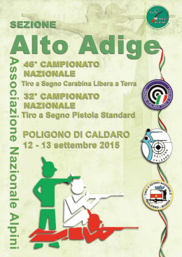 Il programma e il regolamento - Associazione Nazionale Alpini