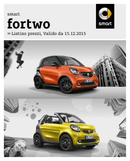 Listino prezzi smart fortwo