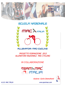 SportMac Formazione Istruttore Indoor Cycling